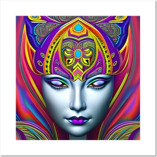 Catgirl DMTfied (17) - Trippy Psychedelic Art Posters and Art